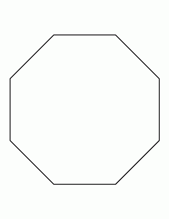 Printable Octagon Template