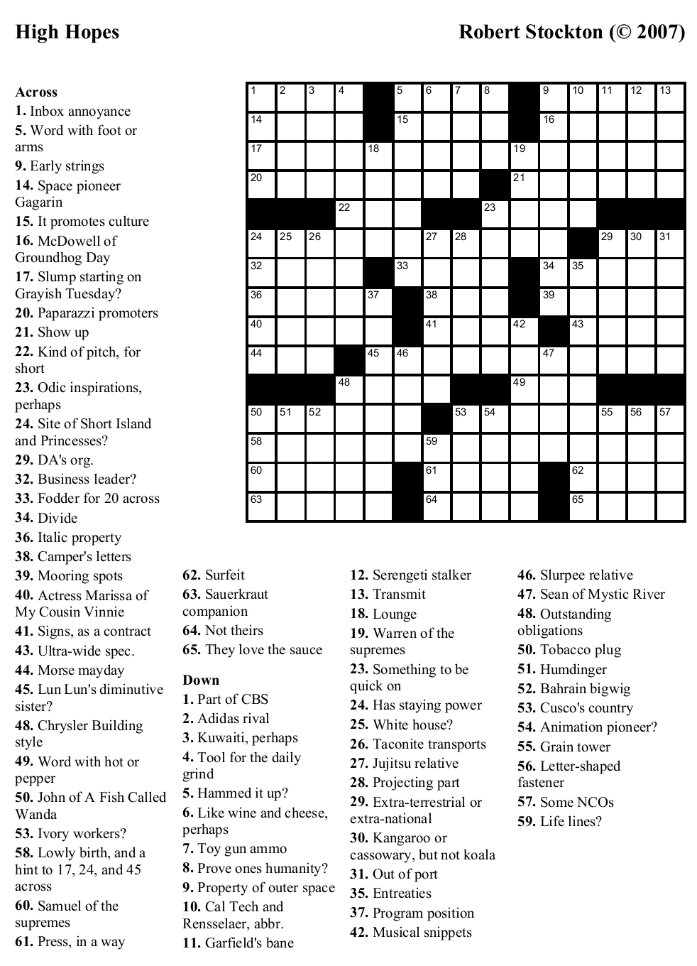 Printable Quick Crossword Printable Crossword Puzzles