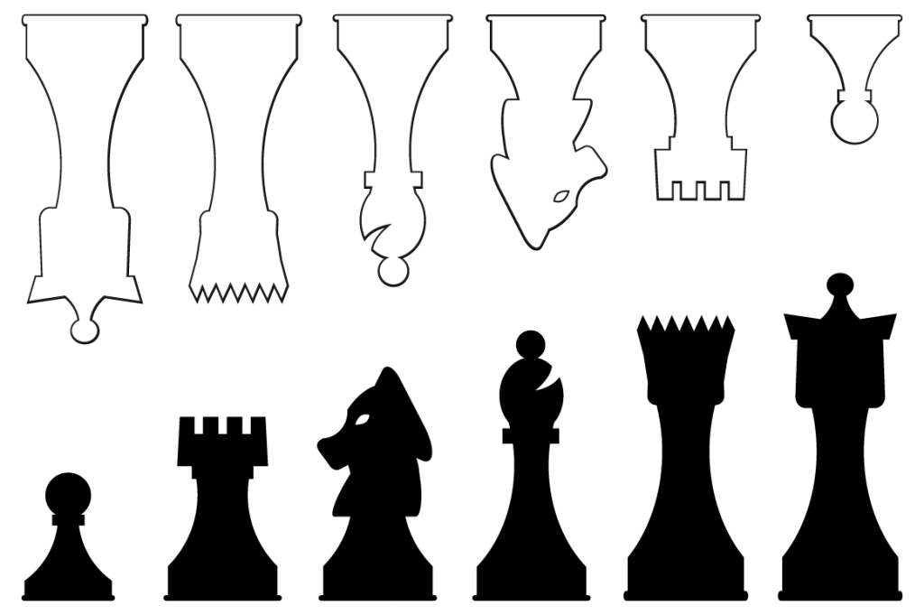 Printable Template For Chess Pieces Chess Pieces Chess 