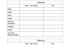 PTSD Discrimination Worksheet For Flashbacks Worksheet