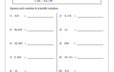 Scientific Notation Worksheets