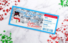 Snowman Event Ticket Template Printable Tickets Editable