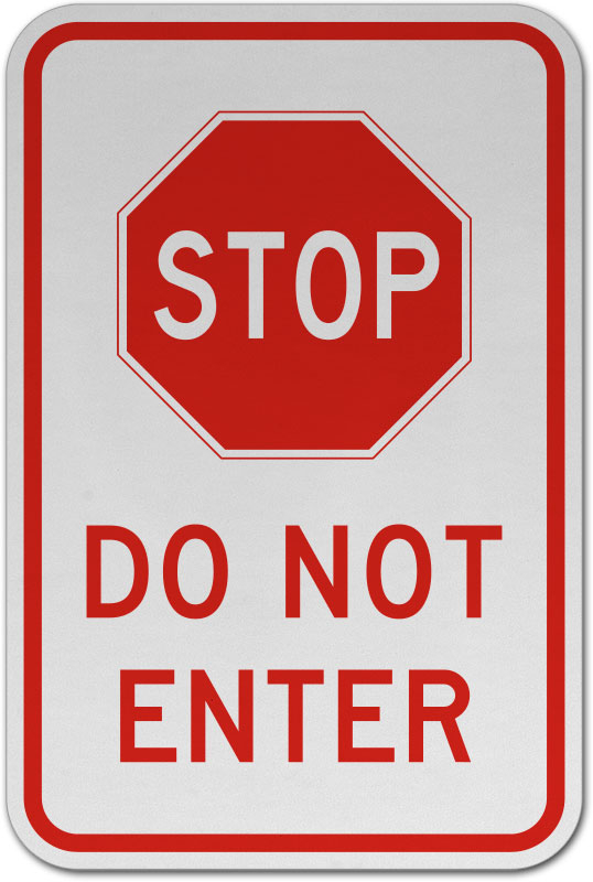 Stop Do Not Enter Sign F7531 By SafetySign