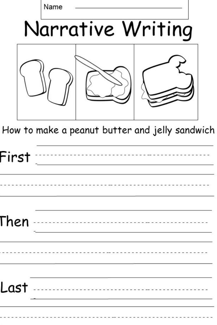 Narrative Writing Activities 1st Grade