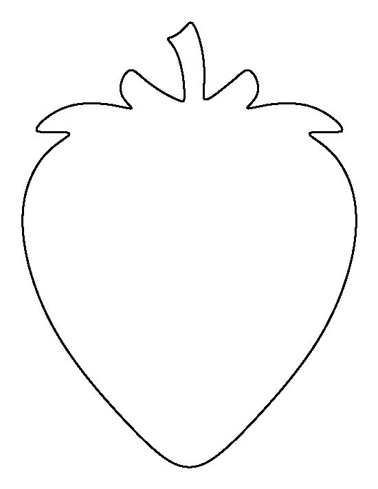 Strawberry Template Printable