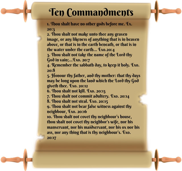 The Best 10 Commandments Kjv Printable Barrett Website