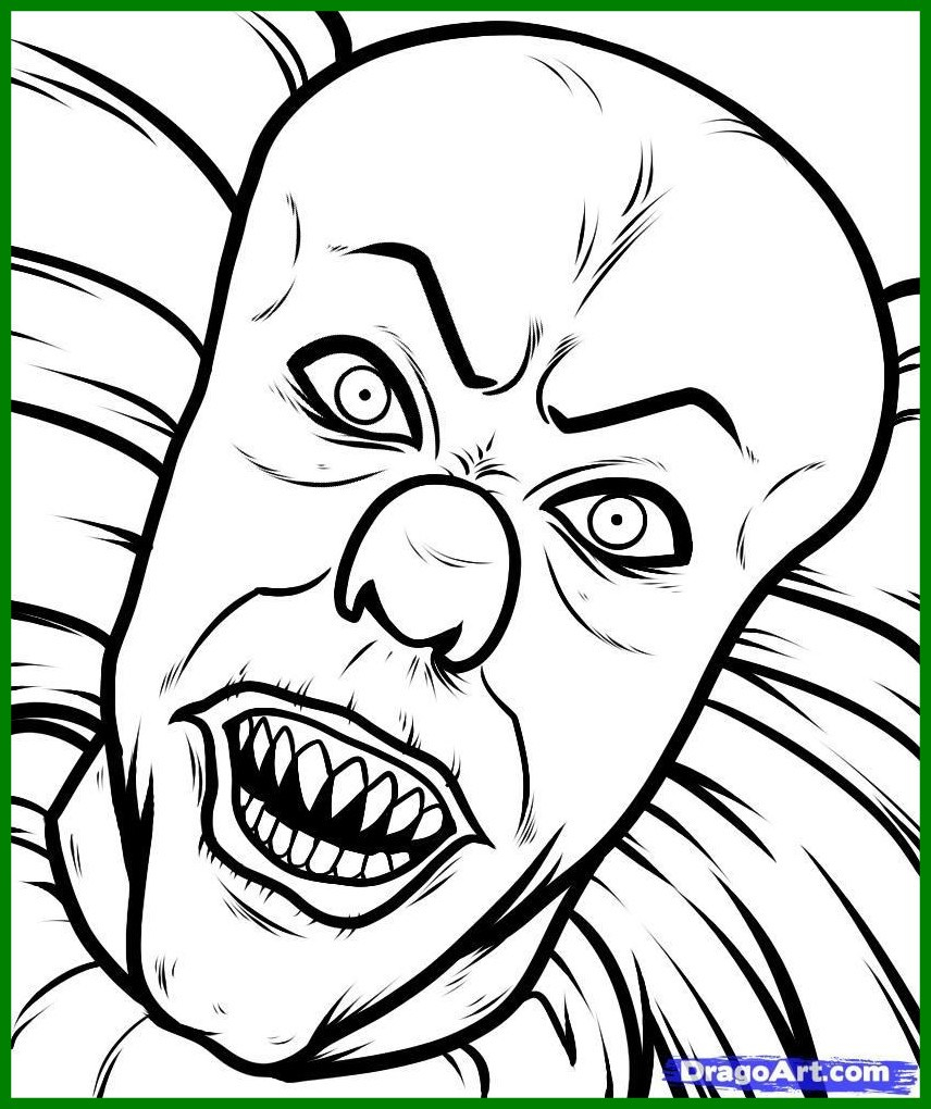 The Best Free Pennywise Coloring Page Images Download 