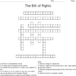 The Bill Of Rights Crossword WordMint