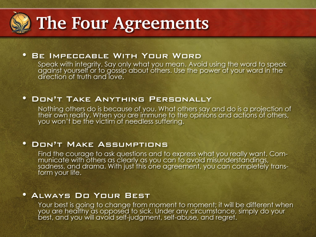 The Four Agreements A Practical Guide To Personal Freedom 