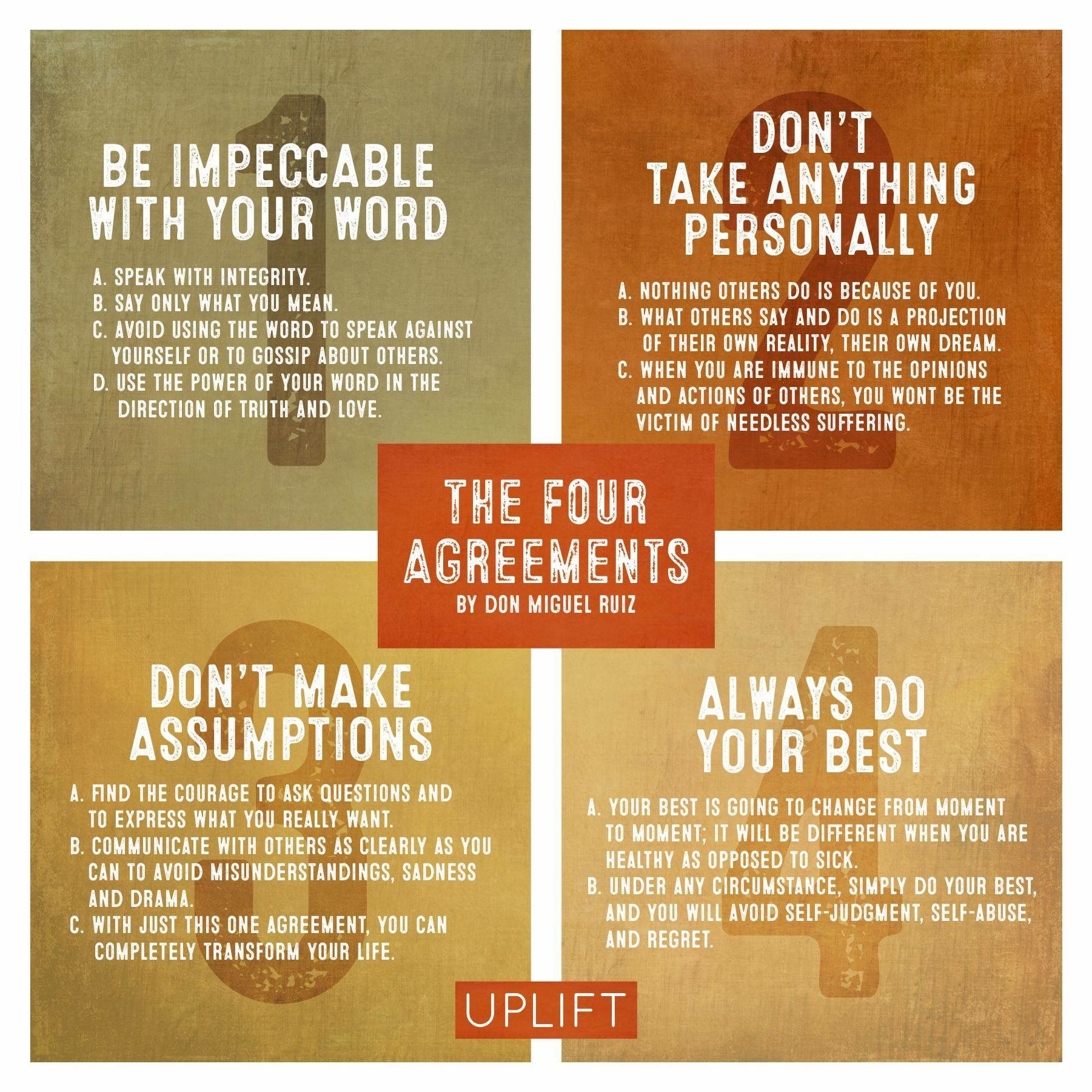 The Four Agreements The Four Agreements Wisdom Quotes