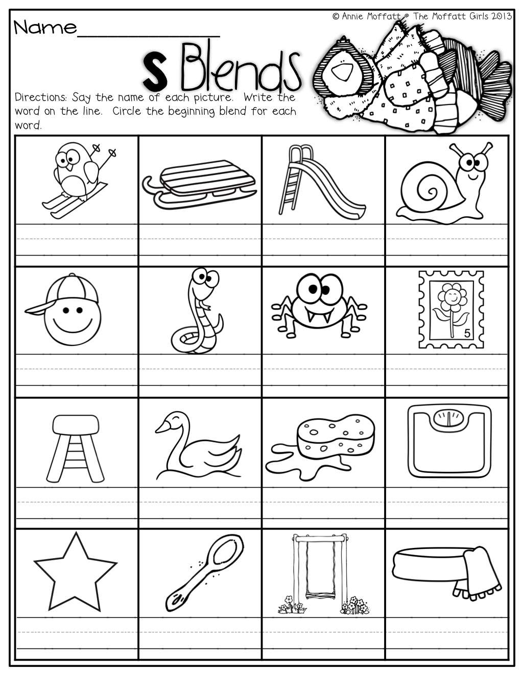 The Moffatt Girls Winter Math And Literacy Packet First 