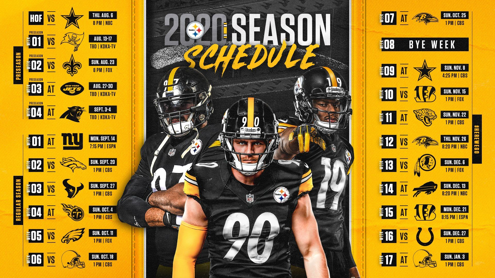 The Steelers 2020 Schedule Is Finally Here In 2020