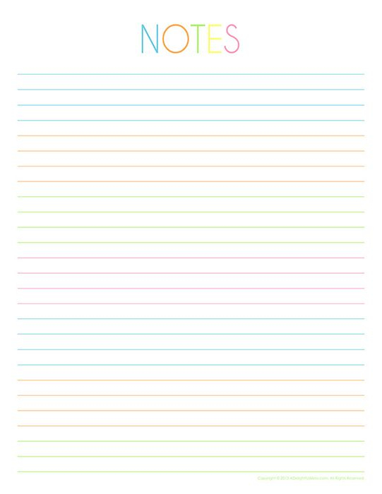 To Do Notes Printables Free Paper Printables Notebook 