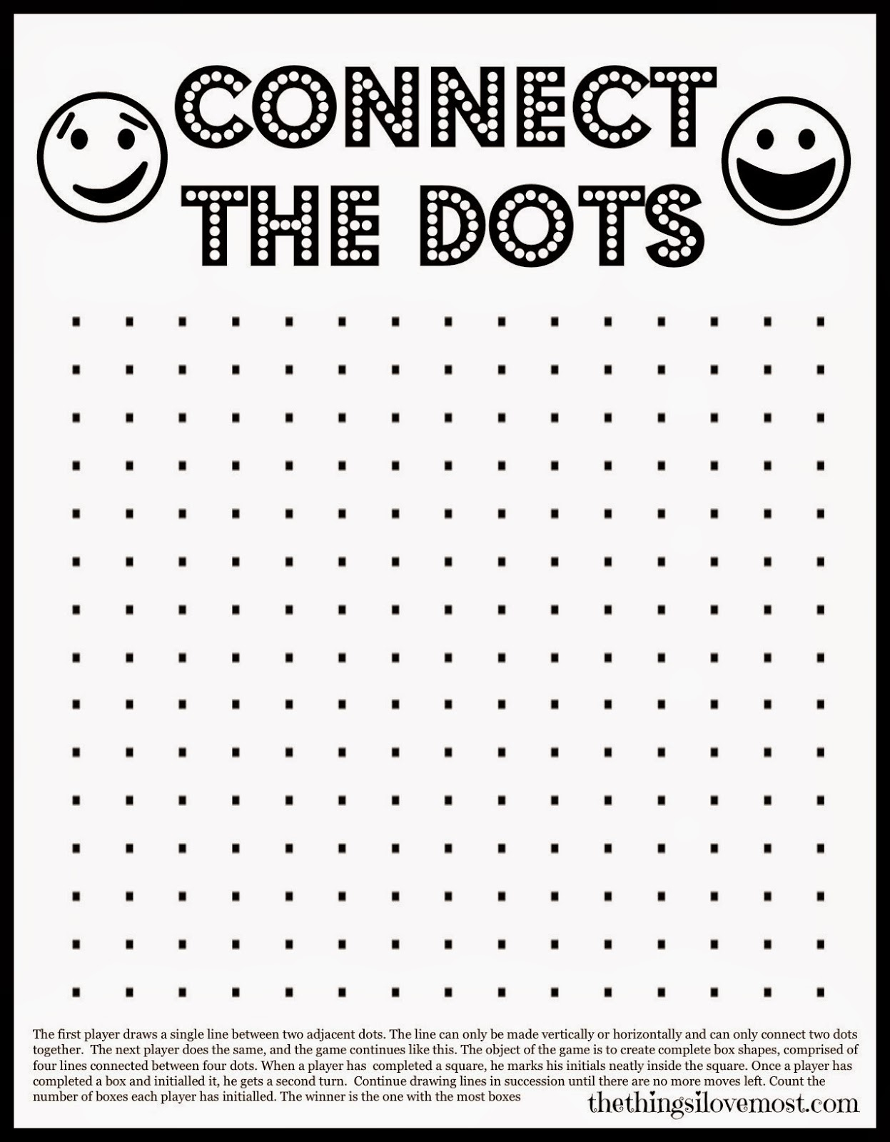 Universal Printable Dot Game Pierce Blog