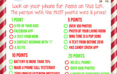 What s On Your Phone Christmas Party Game Printable