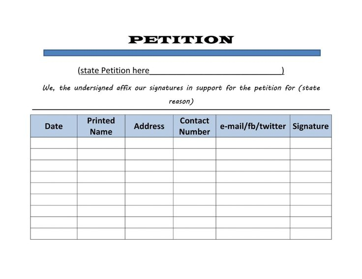 30 Petition Templates How To Write Petition Guide 