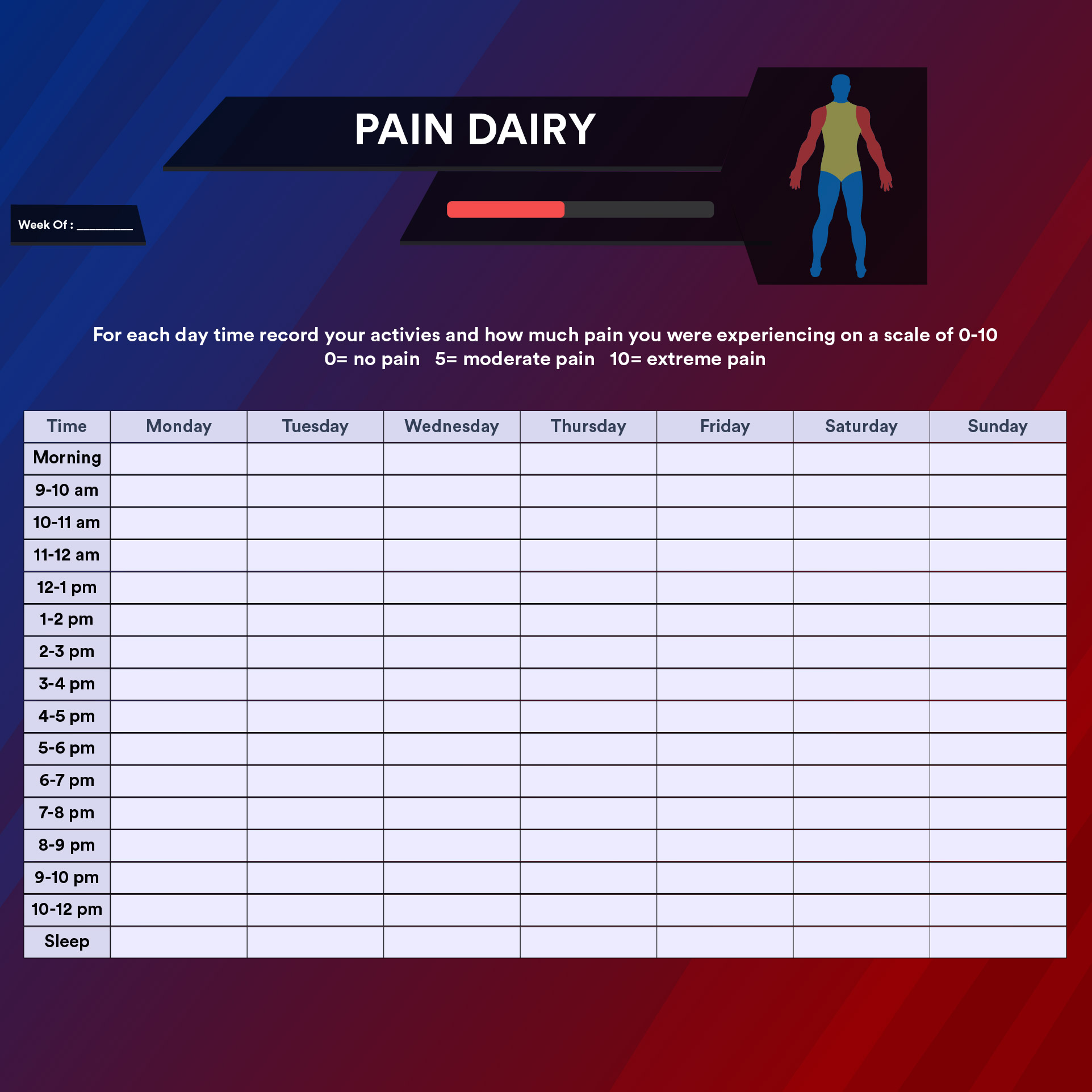 6 Best Printable Symptom Journal Printablee