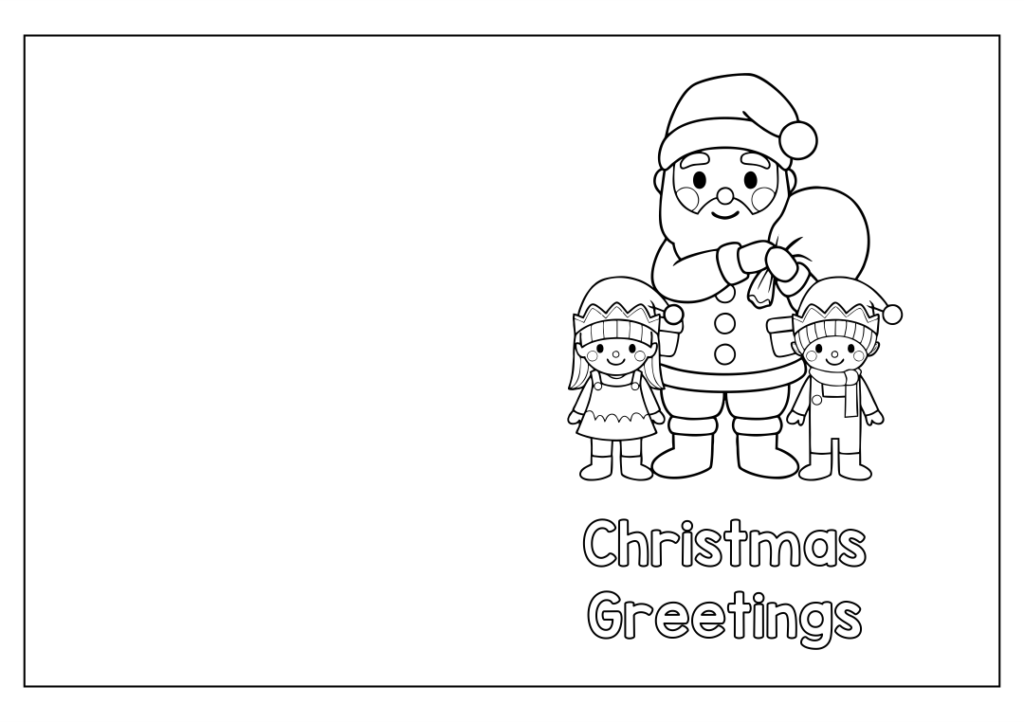 Black And White Christmas Cards Printable FreePrintableTM