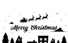 8 Best Printable Christmas Cards Black And White