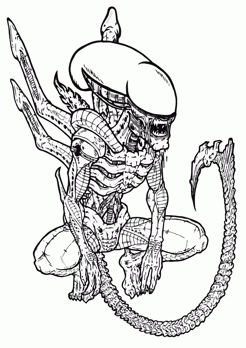 Alien Coloring Pages To Download And Print For Free