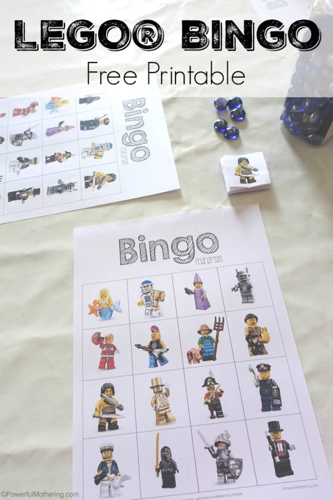 Awesome LEGO Bingo Game For Kids Free Printable