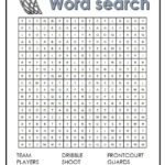 Basketball Word Search Kids Crafts Free Sports