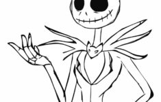 Blank Jack Skellington Coloring Pages Printable Desenhos