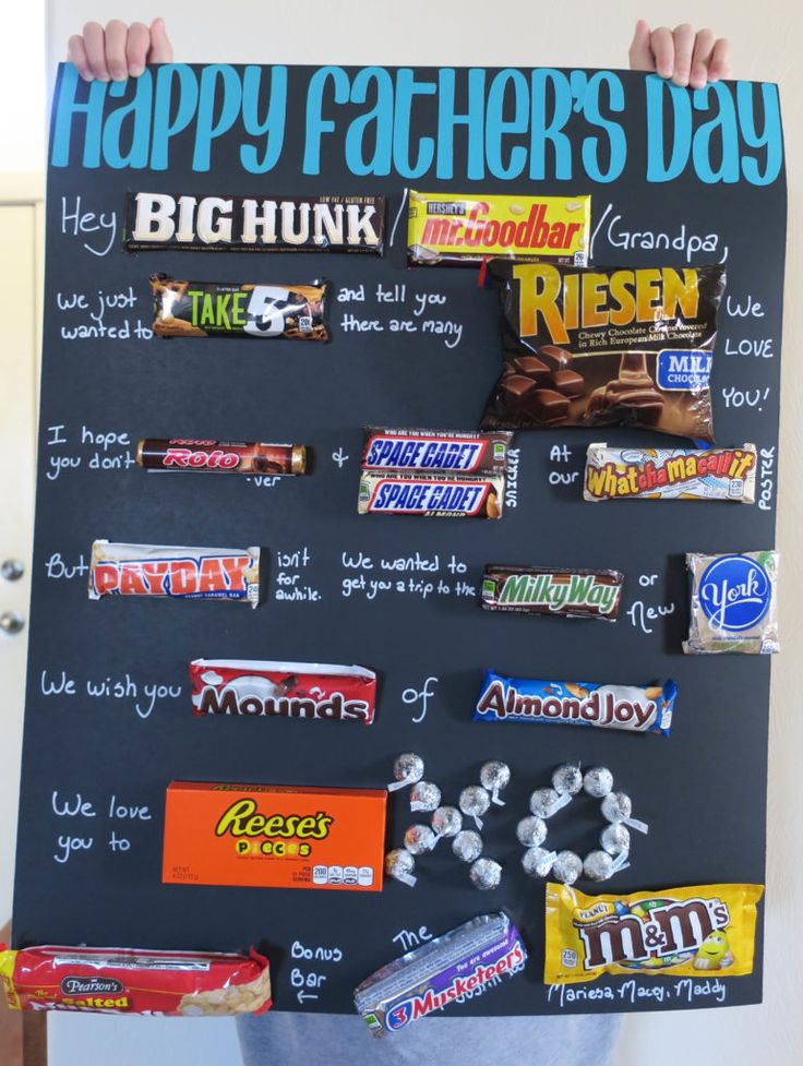 Candy Bar Poster For Father s Day Candy Bar Poster 