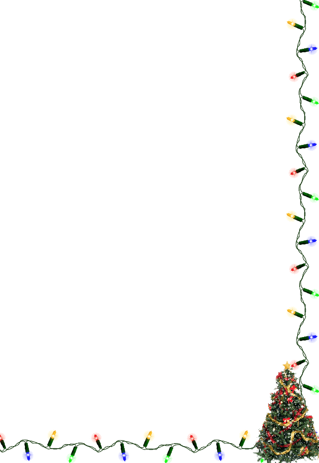 Printable Christmas Lights Border