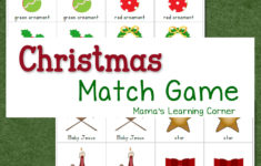 Christmas Match Game Mamas Learning Corner