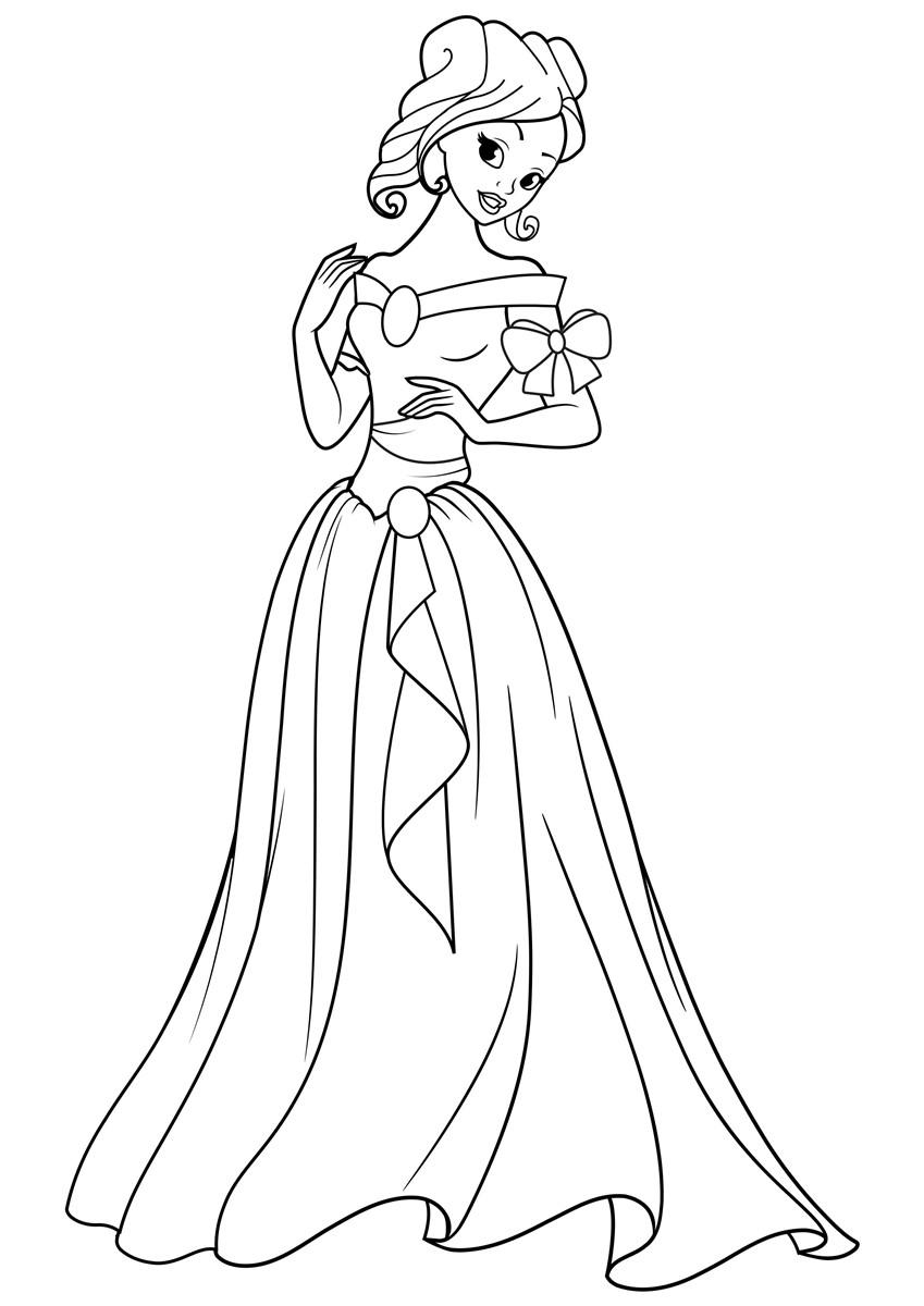 Coloring Page Princess Free Printable Coloring Pages 