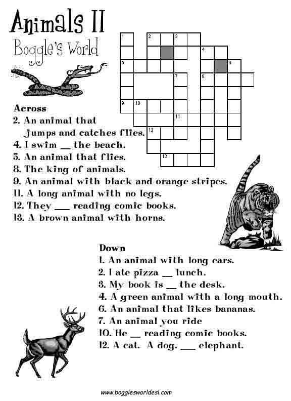 Crosswords For ESL