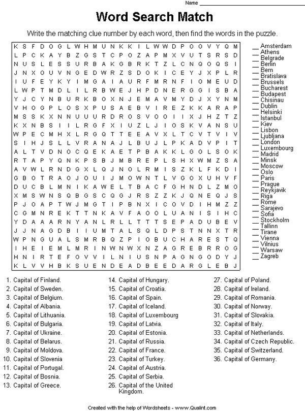 Difficult Puzzles For Adults The Word Search Word 