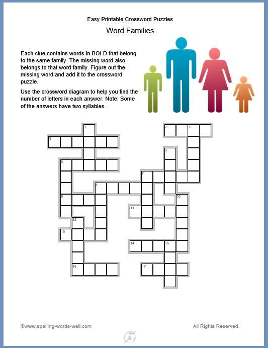 Easy Crossword Puzzles Printable That Are Handy Mason 