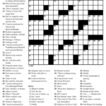 Free Daily Printable Crossword Puzzles 11 07 2019