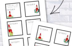 Free Printable Elf Scavenger Hunt Cards With Bonus Clue