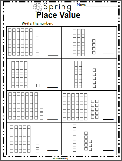 Free Spring Place Value Worksheet Made By Teachers