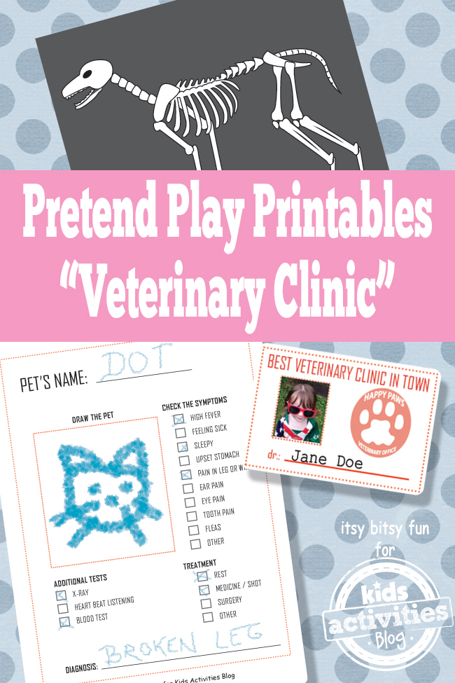 FREE Vet Pretend Play Printables Free Homeschool Deals