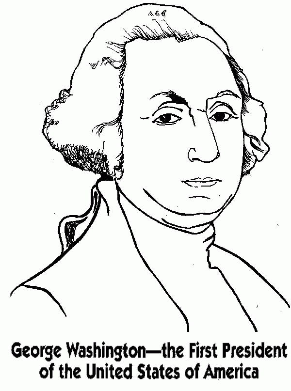 George Washington Coloring Pages For Kids Coloring Home