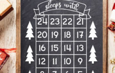 How Many Days Until Christmas Free Printable Paper Trail