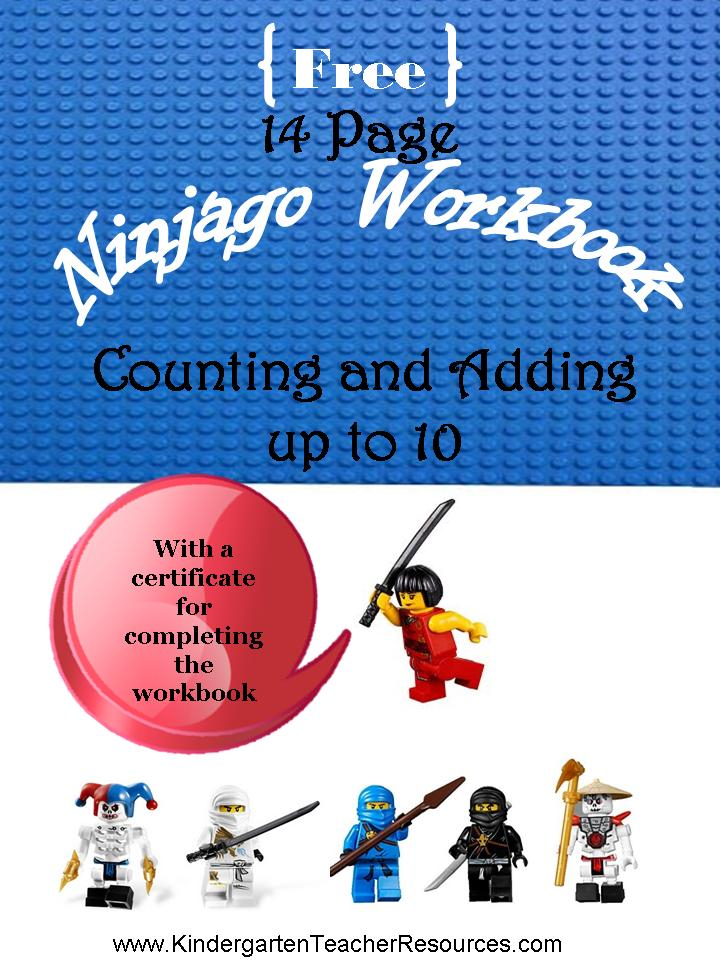 Ninjago Number Worksheets