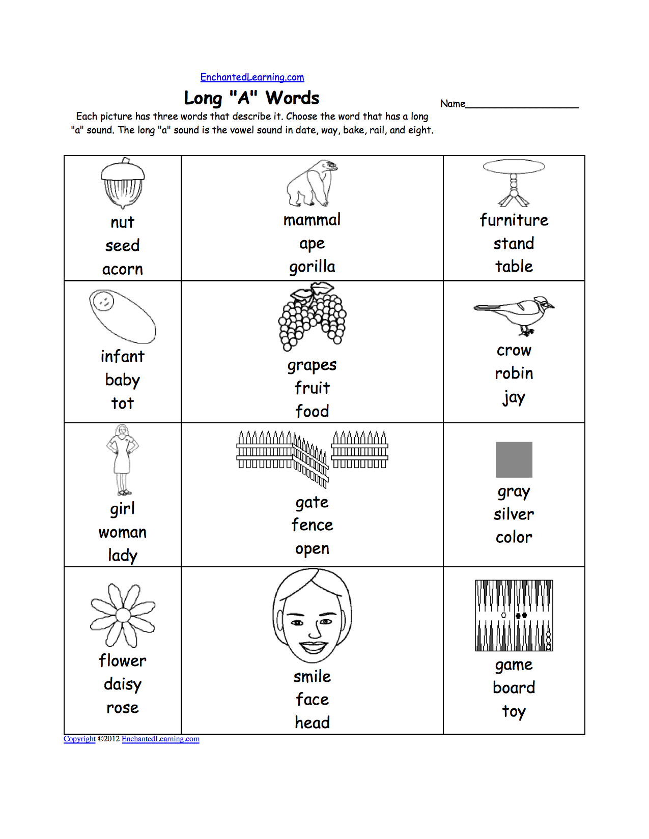 Phonics Worksheets Multiple Choice Worksheets To Print 