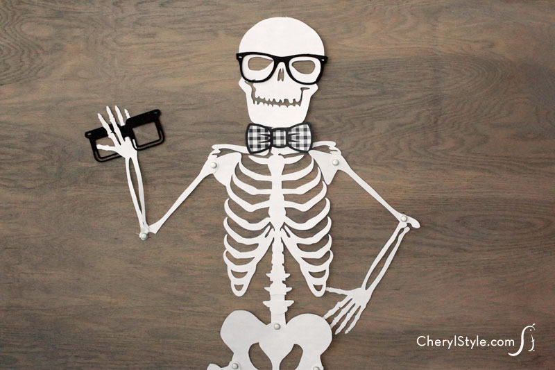 Printable Skeleton Halloween Decoration Fun Family Crafts