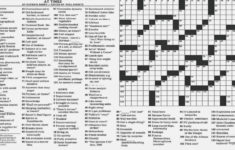 Printable Sunday Crossword Puzzles New York Times