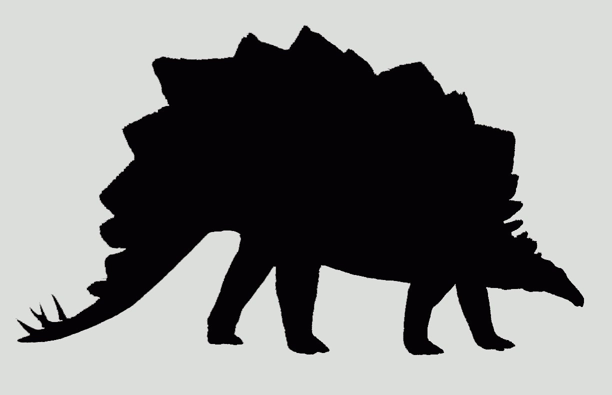 Stegosaurus Dinosaur Stencil 3 Layer SP Stencils