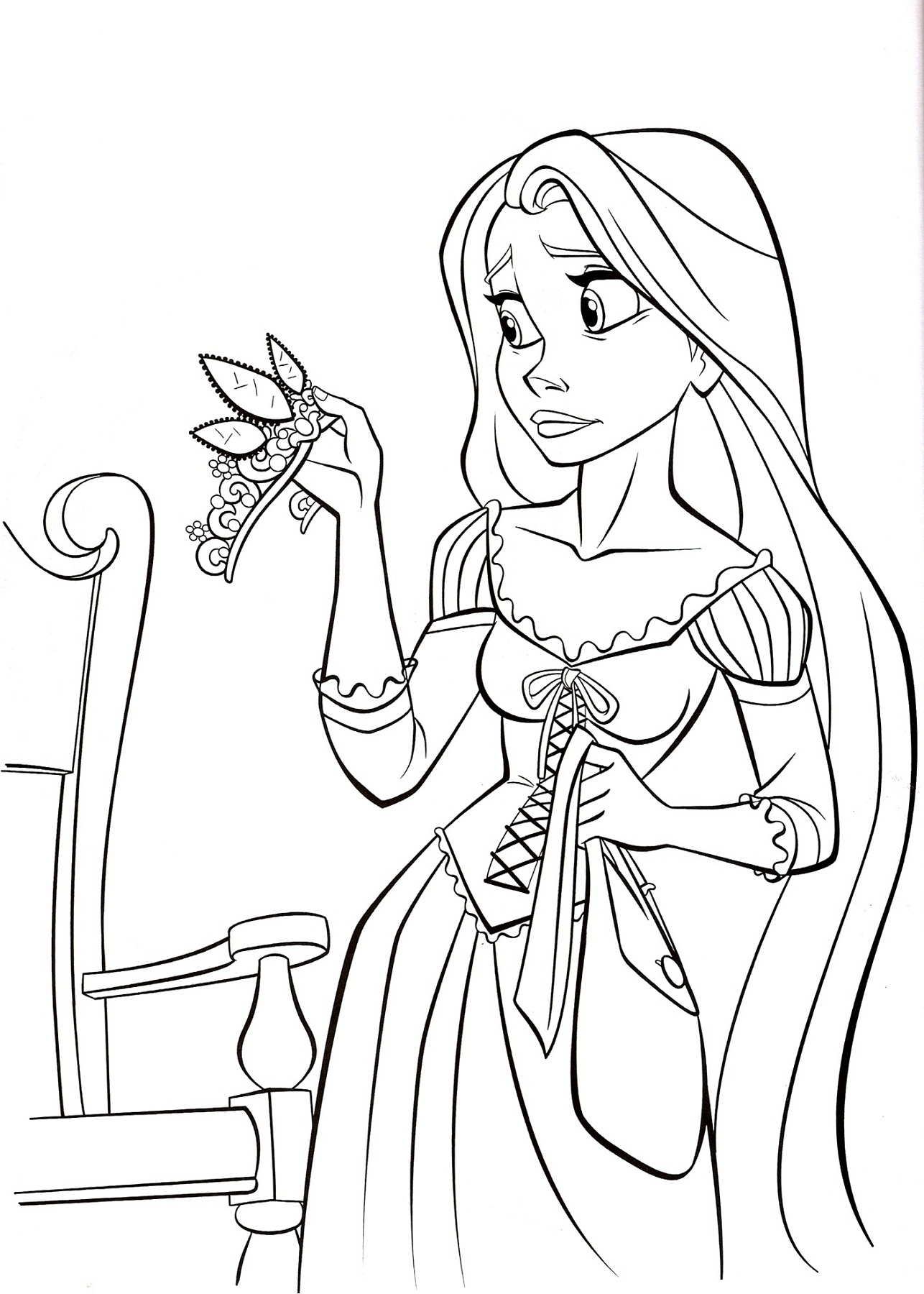 Tangled Coloring Pages Printable Activity Shelter