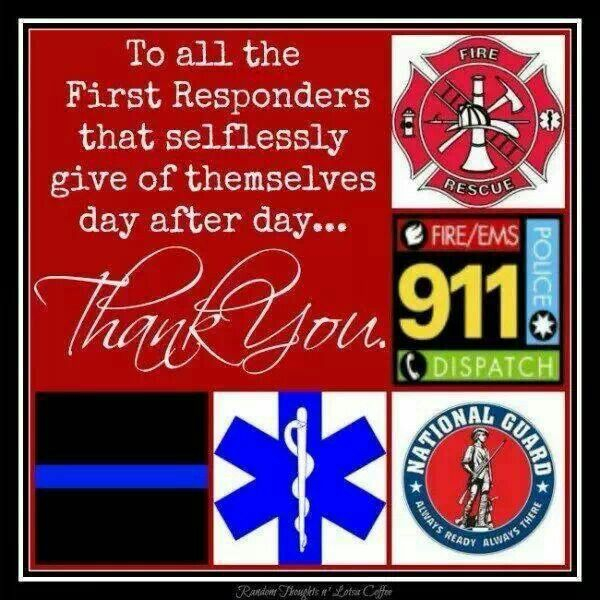 Thank You First Responders First Responders Day 1st 