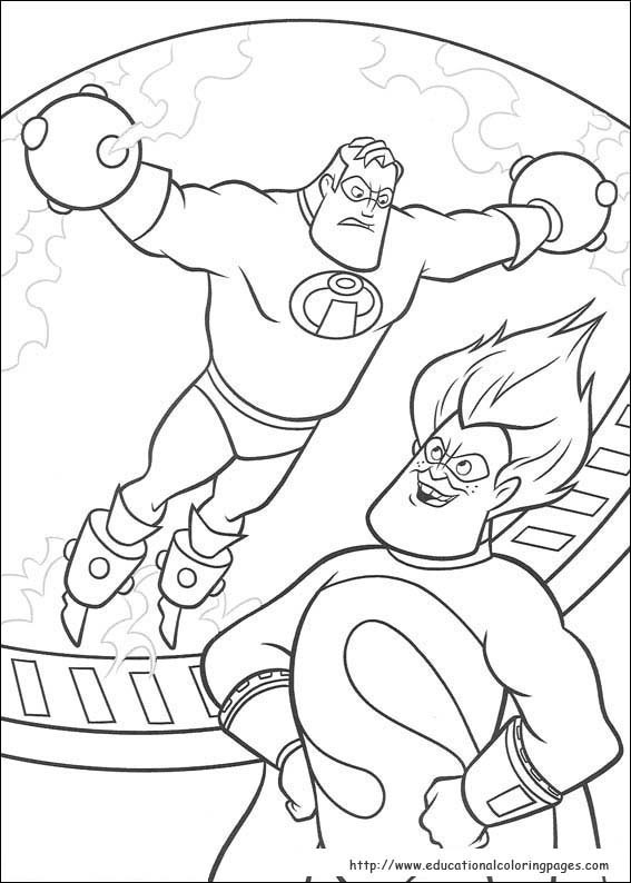 The Incredibles Coloring Pages Educational Fun Kids 