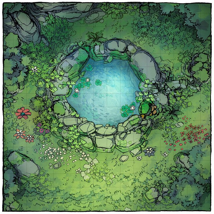 The Sacred Spring Battle Map 2 Minute Tabletop In 2021 