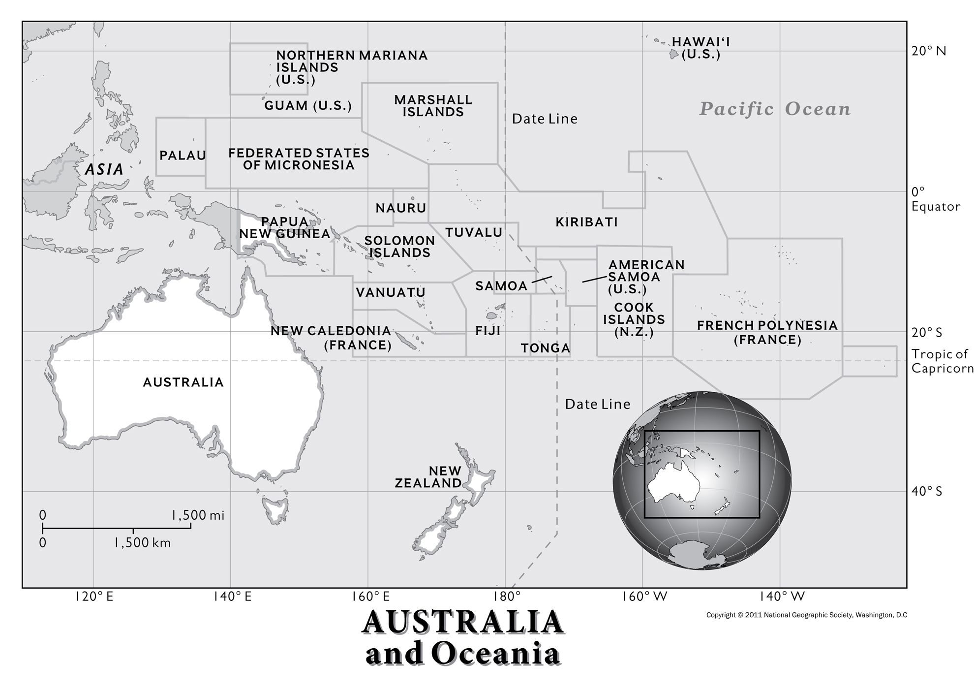 Australia And Oceania Human Geography National 